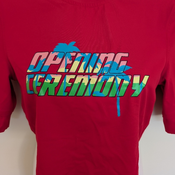 Opening Ceremony Rash Guard Medium Red - Picture 6 of 13